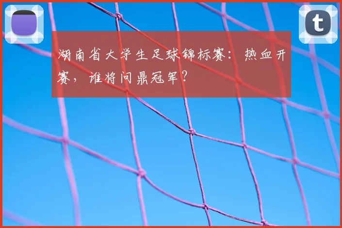湖南省大学生足球锦标赛：热血开赛，谁将问鼎冠军？